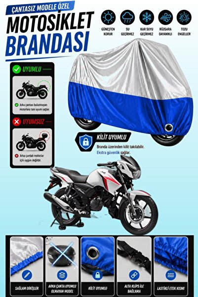 Cemku Twin غطاء محرك متوافق مع TVS Apache RTR 160 باللون الرمادي من الأعلى وا...