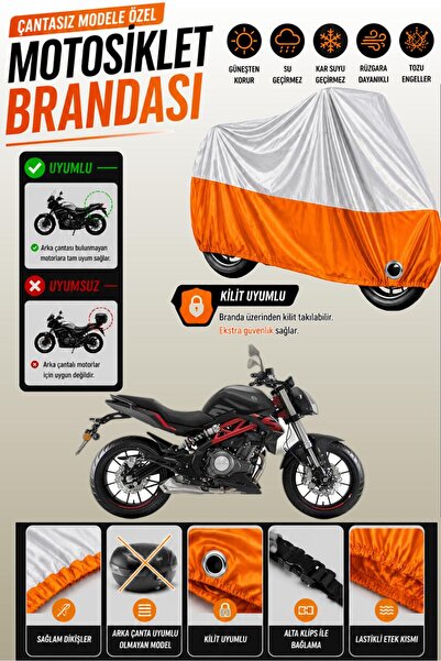 Cemku Twin غطاء محرك متوافق مع Benelli TNT 249-S باللون الرمادي من الأعلى وال...