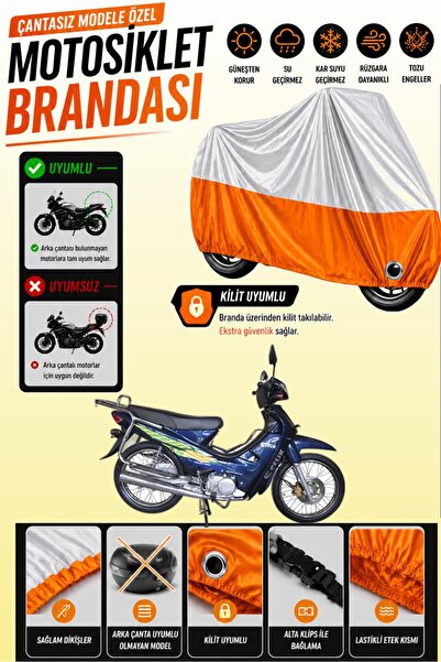 Cemku Twin Top Gray - Bottom Orange Steel Engine Cover 110 Compatible Engine ...