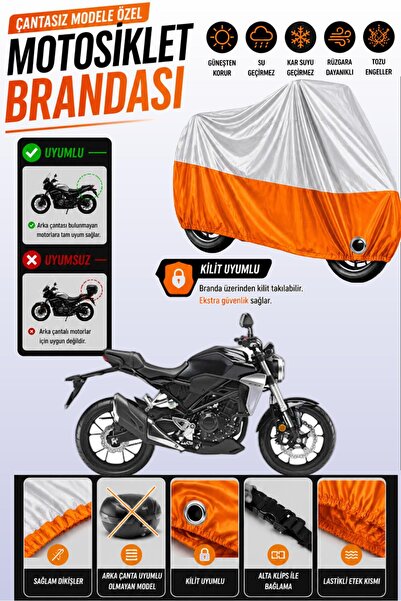 Cemku Twin غطاء محرك متوافق مع هوندا CB 250 R باللون الرمادي من الأعلى والبرت...