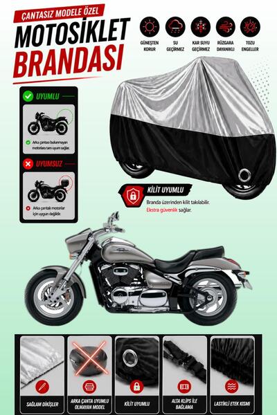 Cemku Twin Top Gray - Bottom Black Suzuki Vz 800 Intruder M800 Compatible Eng...