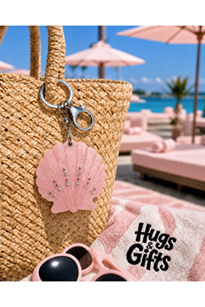 Hugs and Gifts Hugs & Gifts |   Pink Seashell Mirror Keychain ✨ 🐚 🩷