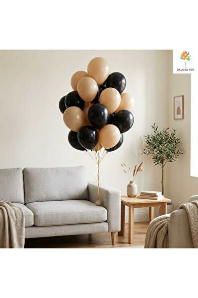 baloss fer Black Sea Sand Balloon Set 20 Pieces Birthday Party Decoration Sty...