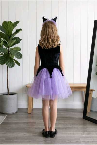 Niliya çocuk giyim Velvet Kkuuroomi Printed Tutu Dress