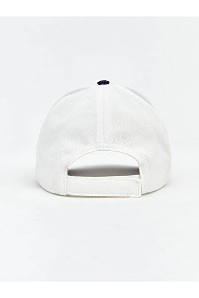 LC Waikiki Ecru New York Printed Men's Cap Hat