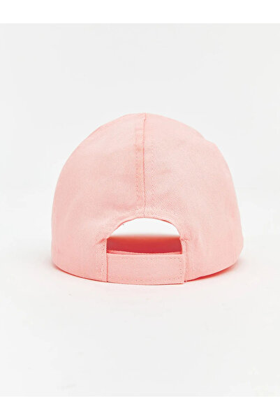 LC Waikiki Pink Text Embroidered Baby Girl Cap Hat