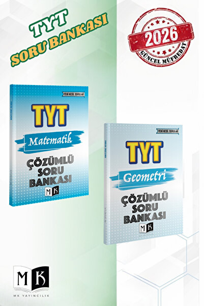 MK Yayıncılık 2026 TYT MATEMATİK-GEOMETRİ ÇÖZÜMLÜ SORU BANKASI SET