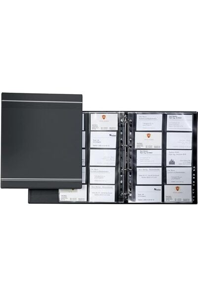 Durable ألبوم بطاقات العمل Visifix A4 من - أزرق داكن
