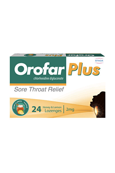 orofar أقراص العسل والليمون بلس 24 حبة