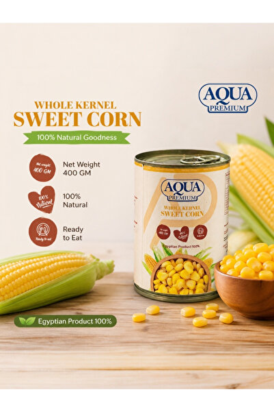 Aqua Premium Canned Sweet Corn 400g – Tender & Nutritious Whole Kernels