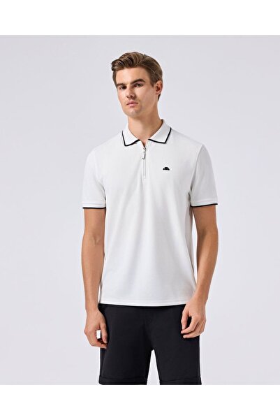 Ellesse White Men's Polo Neck T-Shirt 6Sm5006