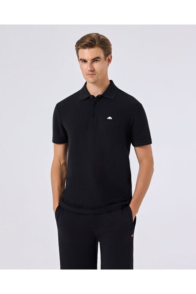 Ellesse Black Men's Polo Neck T-Shirt 6Sm5010