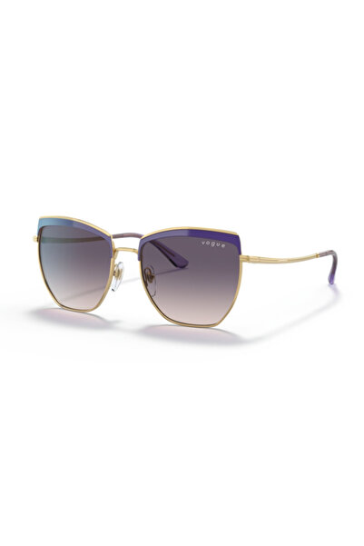 Vogue 4234s 516636 54 Kadın Gold Köşeli Çerçeve Güneş Gözlüğü