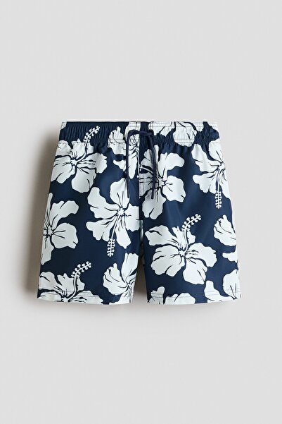 H&M Baskılı Şort Mayo