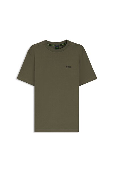 BOSS Logo Detaylı Esnek Pamuk T-shirt