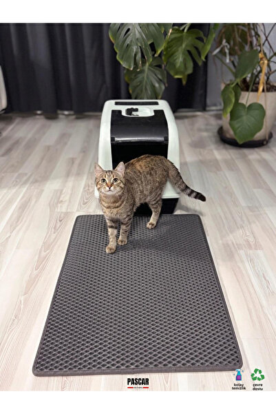 Kedi Tuvalet Paspası Eva 75x55 cm – Kedi Kumu Toplayıcı Kaydırmaz Paspas