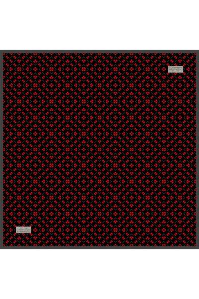 LA BOUTIQUE Tivil Silk Scarf Black Polka Dot Pattern 2531 - 06