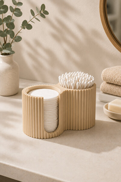 Chift Craft Modern Dekoratif Banyo Organizeri Pamukluk Kulak Çubuğu Kutusu