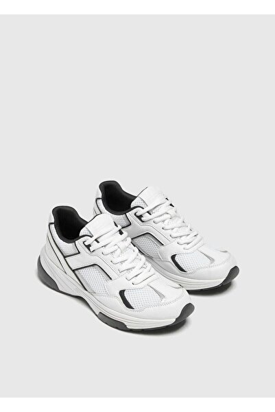 TAYLAN SHOES beyaz lacivert spor ayakkabı