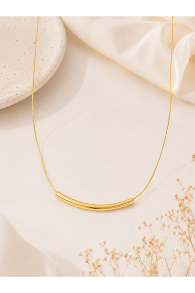 Archhazel Jewelery Archhazel Jewelry Gold Plaka Choker Çelik Kolye – Minimal ...