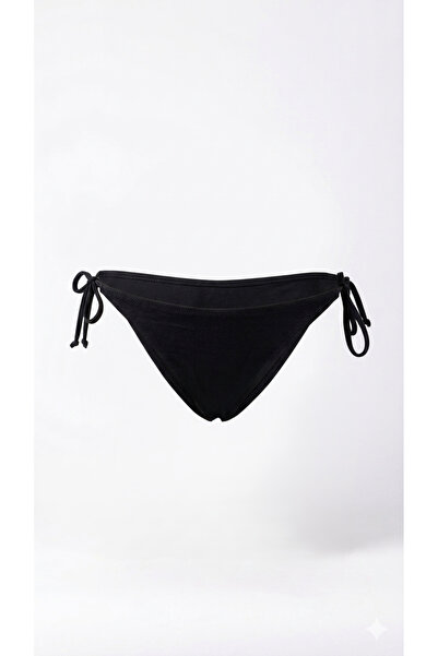 Adel swimwear Bağcıklı Slip Bikini Altı - Siyah