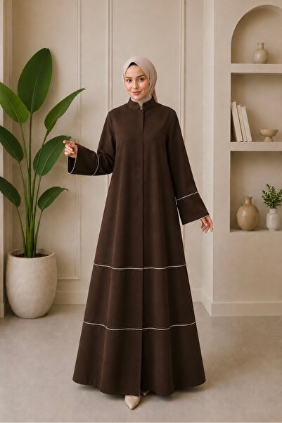 MODAASİ Kıl Biye Detaylı Premium Abaya Ferace