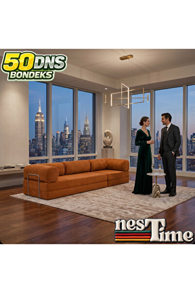 NESTİME 300X100 Modüler Sünger Kanepe,Taşınabilir, Yatak Olabilen,50 DNS Sünger