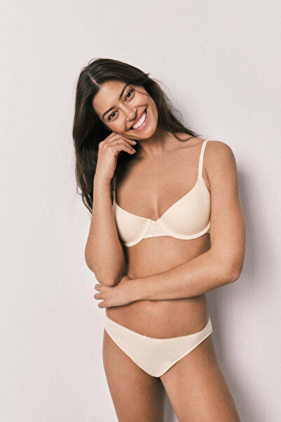 Women'secret Yellow classic padded cotton bra BEAUTIFUL