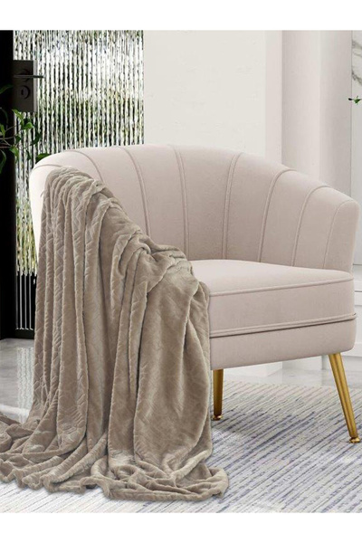 Cannon Plain Waffale Blanket 220X240Cm Brown