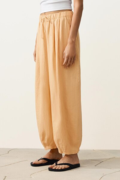 Oysho %100 Keten Balloon Pantolon
