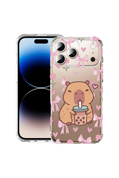 bestcase Husă Antișoc pentru Apple iPhone 17 Pro, Desen animat drăguț cu capi...