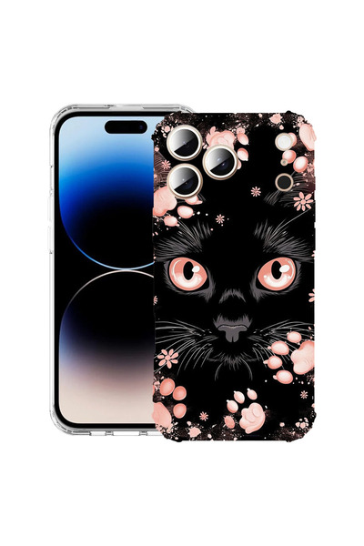 bestcase Αντικραδασμική Θήκη για Apple iPhone 17 Pro Max, Μαύρη Γάτα, 2052026...