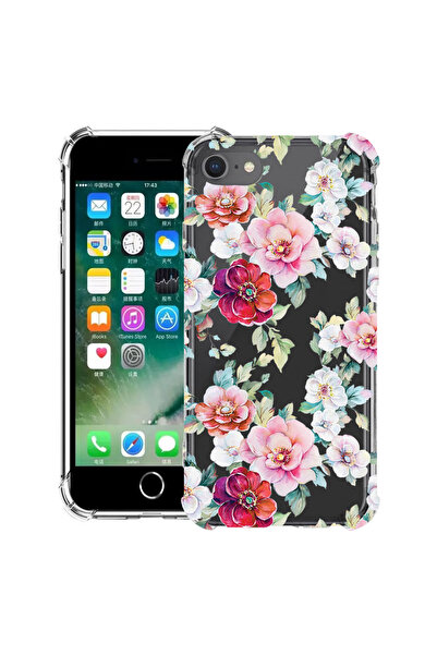 bestcase Husă Antișoc pentru Apple iPhone SE 3 / SE 2 / 8 / 7, Model Floral -...