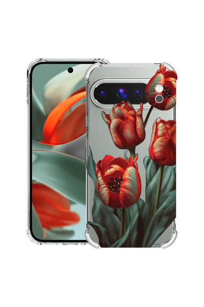 bestcase Husă Antișoc pentru Google Pixel 10 / Pixel 10 Pro, Florală - Lalea ...