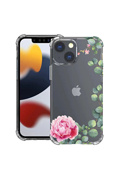 bestcase Husă Antișoc pentru Apple iPhone 13, Florală - Camelie Minimalistă, ...