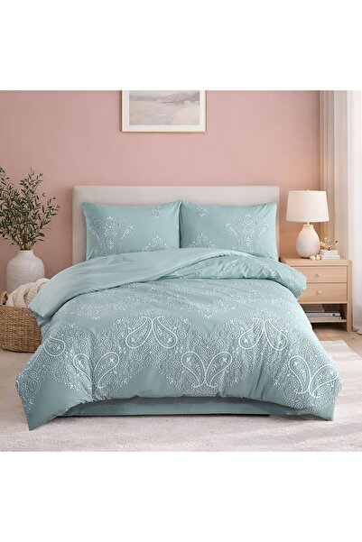 ALCANT AQUA MARINE DOUBLE BED LINEN