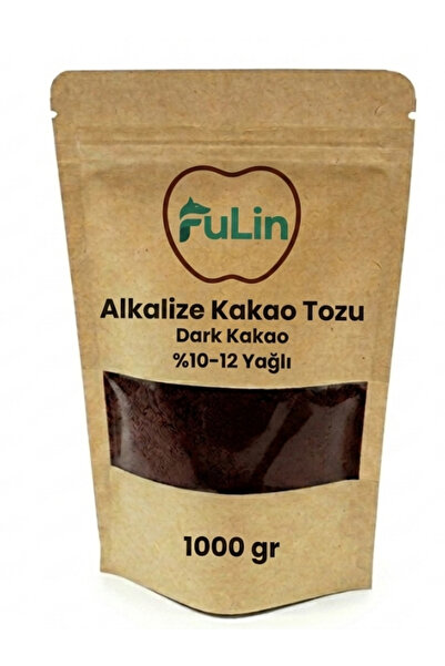 FuLin Gıda Alkalize Kakao Tozu (%10-12 Yağlı) - Dark (Siyah) - 1000 gr
