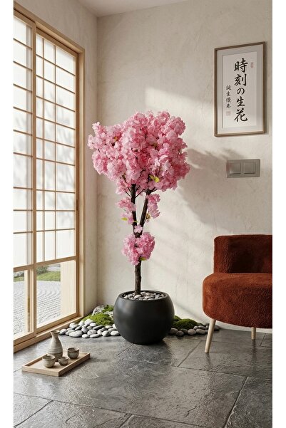 Mila botanica Yapay Pembe Sakura Ağacı 140 cm