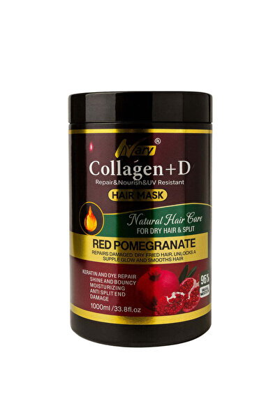 Narv Mască de păr Collagen + Vitamina D cu Rodie Roșie – reparare intensă, an...