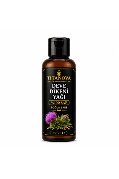 TİTANOVA Deve Dikeni Tohumu Yağı 100 ml %100 Saf Soğuk Pres