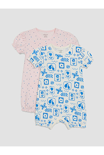 LC Waikiki I Zero Roba Collar Printed Baby Girl Jumpsuit 2-Piece from Freezen...