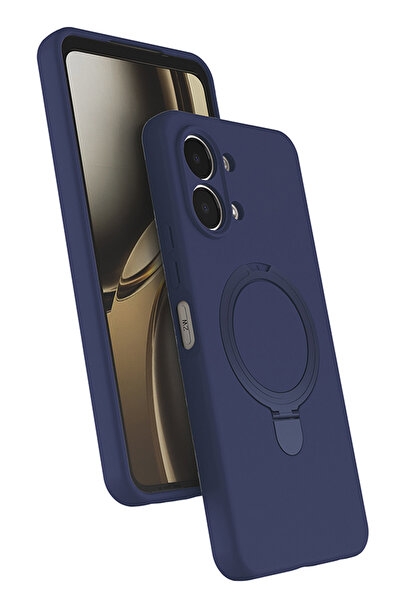 Nezih Case Oppo A6 Pro 4G Uyumlu İçi Kadife Stand Olabilen Halka Yüzüklü Şık ...