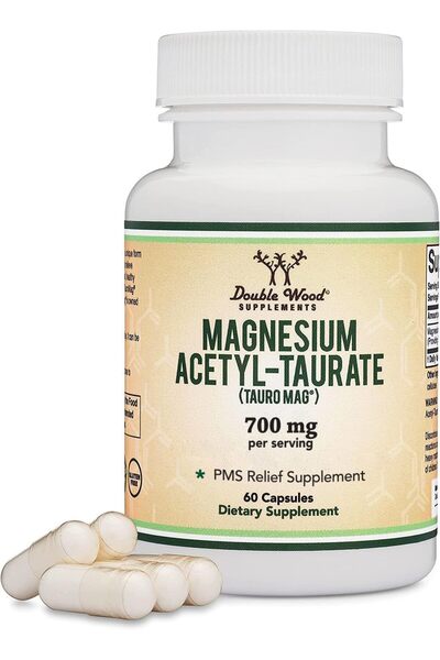 Double Wood Supplements أسيتيل تورات المغنيسيوم (ATA MG، تاورماج) شكل جديد وح...