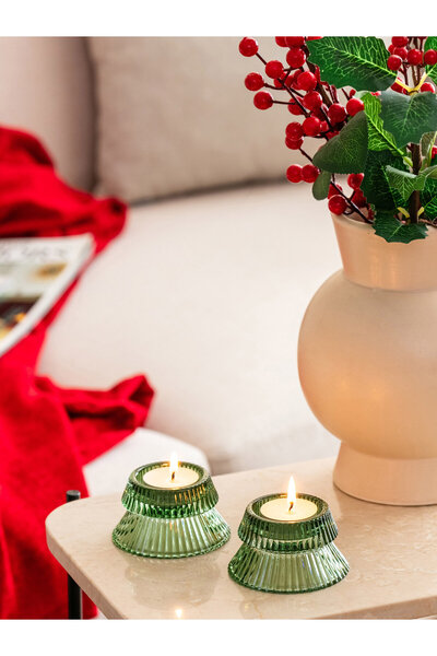 LC Waikiki Decorative Glass Candle Holder.