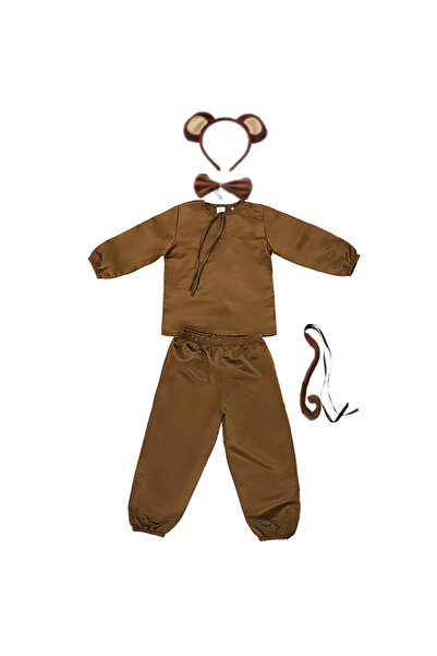 Funny Party Shop Costum Maimuta pentru Copii – Set bluza si pantaloni Maro cu...