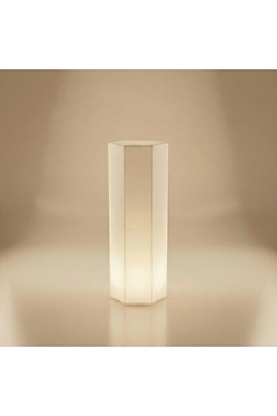 MYASEM STORE ستاند عرض شكل ثماني مع إضاءة LED مقاس كبير 40 × 97 سم بلاستيك LLDPE