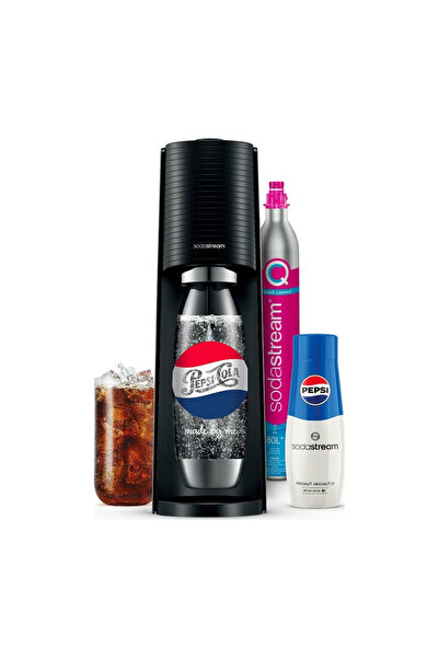 sodastream Terra Black Megapack Pepsi Συσκευή Παρασκευής Ανθρακούχου Νερού