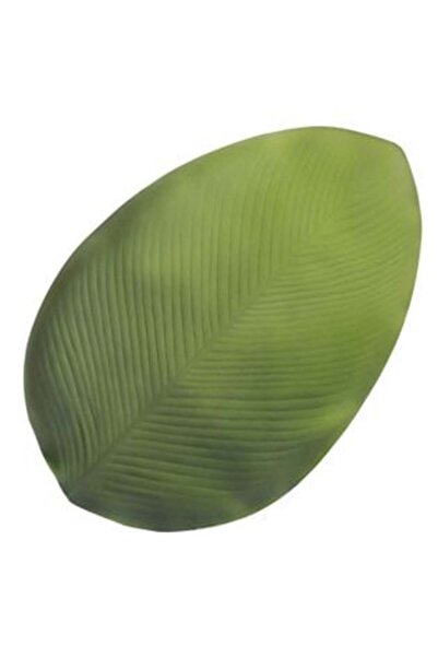 SHOPIENS Suport pentru farfurii în formă de frunză verde 48 x 32 cm
