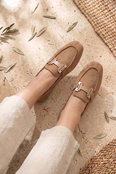 Stilbagshoes حذاء نسائي يومي من WENDİ بتفاصيل مشبكية مستوردة باللون البني