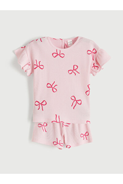 LC Waikiki Tricou și pantaloni scurți imprimați pentru fete
